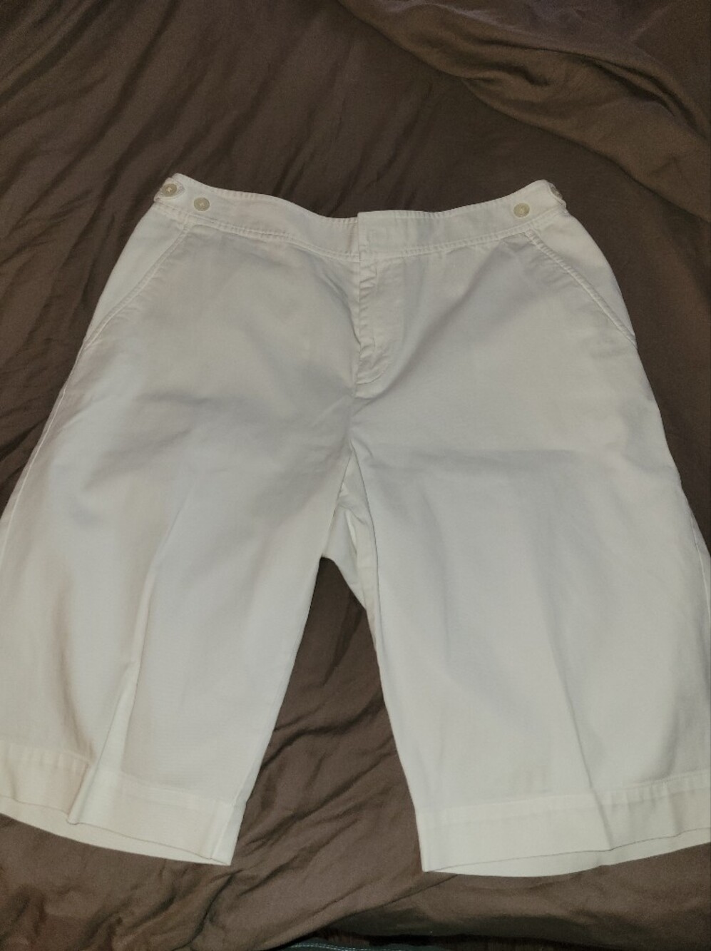 Ralph Lauren White Women’s Bermuda Shorts